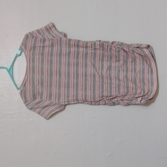 A:Glow Stretch Knit V-neck Striped Maternity Top NWOT Size M - Picture 5 of 6